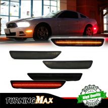 Front Rear Bumper Side Marker Indicator Lights LED Turn Signal Lights Parking Lights For Ford Mustang 2010 2011 2012 2013 2014