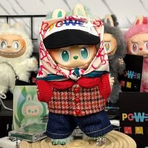 Für Labubu Puppe Kleidung 15-17cm Puppe Kleidung Anzug Gd Gleichen Stil Set Diy Zubehör Kleidung Spielzeug Geschenk für Mädchen Kind Freunde Ropa