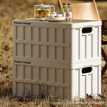42*28*22CM Multifunktionale Aufbewahrungsbox Große Kapazität Faltbare Aufbewahrungsbox für Outdoor Camping Kleinigkeiten Organizer Kofferraum Box
