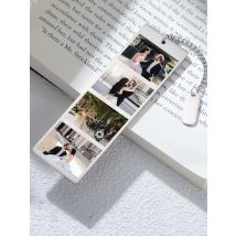 Bookmark Custom Print Photo Personalized Wedding Gift for Kid Child Book Couple Match Men Woman Family Stainless Steel Jewelry