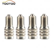 4Pcs Double Seal Flow Through Valve Stem Tire Caps, Inflate Thru for High Pressure Truck Car RV Semi Bus Tires
