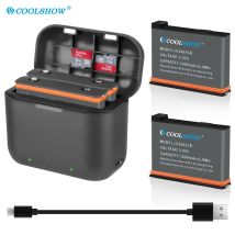 Per Insta360 X3 Caricabatteria 1800mah Macchina Fotografica 360 Panoramica Action Camera Batterie Accessori Per Insta360 ONE X3