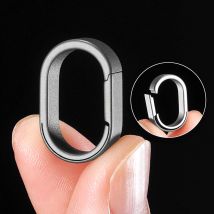 Luxury Titanium Key Ring Quickdraw Keychain Men Women Titanium for Car Key Rings Holder Lightweight EDC Carabiner Accessories