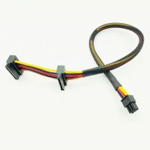 Cavo di alimentazione mini connettore da 6 pin a doppio SATA per Dell Vostro 3668 3667 3650 SATA disco rigido SATA HDD SSD cavo di alimentazione