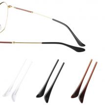 20pcs DT006 Anti Slip Acetate Eyeglasses Temple Tips Glasses Accessories For Optical Frame Temples Brown Black Clear