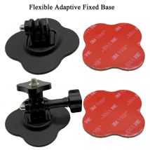 Action Camera Flexible Adaptive Fixed Base for Insta360 GoPro  DJI Osmo Action Accessories Motorcycle Helmet Windshield Mount ﻿