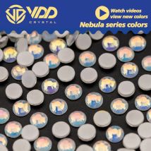 VDD SS6-SS30 400 White-Nebula Glass Rhinestones Crystal Flatback Glitter Strass Stones For Nail Art DIY Crafts Decorations