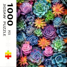 1000-teiliges saftiges Puzzle für Erwachsene – lebendiges, farbenfrohes Design, Herausforderung für große Denkaufgabe, Familienaktivitätsspiel, Heimwerken