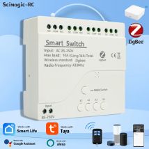 1/2/4 Channel Zigbee Tuya Smart relay module Smart Light Switch DC5V 7-32V AC85-250V RF433Mhz Remote Control On Off Controller