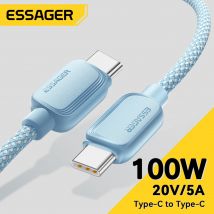 Essager 100W Kabel USB typu C do USB C 5A PD Kabel do szybkiego ładowania typu C do Xiaomi Samsung Huawei Oppo Oneplus Macbook iPad