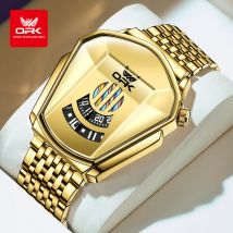 Opk Uhren für Herren Marke multifunktion ale Chronograph Armbanduhr Original wasserdichte leuchtende Quarz Relogios Masculino