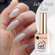 UR SUGAR 15 ml Crystal Milky Jelly White Nude Gel Nagellack Transparenter semipermanenter UV Gel Nail Art Soak Off Gel Lack