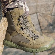Herren Outdoor Wüstenstiefel Grün Ultraleicht Atmungsaktiv Frühling Herbst Wander- und Trainingsschuhe Stiefel