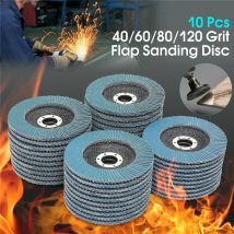 10 pz 5 "125mm smerigliatrice angolare dischi abrasivi 40/60/80/120 grana mola dischi lamellari metallo plastica rimozione legno strumento abrasivo