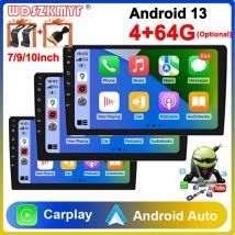 Android13 7 9 10 cali Radio samochodowe GPS 2 din Radio Stereo Odbiornik Odtwarzacz 64G Odtwarzacz multimedialny bezprzewodowy CarPlay Android Auto Prezent