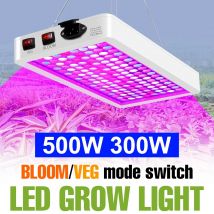 Luz LED de cultivo de 500W y 300W, espectro completo, tienda de campaña para invernadero, interior vegetal, plántulas de flores, plantas de cultivo hidropónico, lámpara UV