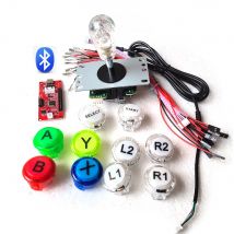 Bluetooth Wireless Joystick Controller Null Verzögerung USB Board Arcade Spiel Diy Kit Klare Taste Für Pc Ps4 Android IOS Kopie Sanwa