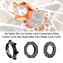 Fahrrad Mittelschloss Disc Lock Abdeckung Rennrad MTB Fahrrad 12mm Eimer Achse Disc Lock Abdeckung Sechs Spike Disc zu Center Lock Umwandlung Ring