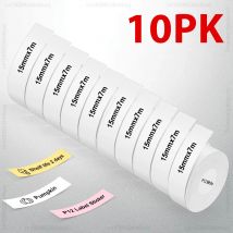 2/5/10 Rotoli P12 Stampante di Etichette Adesive 15mm * 7m Nastro di Etichette Stampante Termica Carta Compatibile Phomemo D30 Marklife P12 P15 Etichettatrice