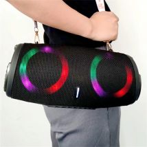 Przenośny wodoodporny głośnik Bluetooth o dużej mocy 100 W RGB kolorowe światło bezprzewodowy Subwoofer 360 Stereo surround TWS FM Boom Box