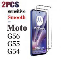 2PCS Screen Protector For Motorola Moto G56 G55 Tempered Glass For Motorola Moto G54 G54 Power HD 9H Anti Scratch Case Friendly