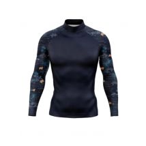 Herren Bade-T-Shirt Badeanzug UV-Schutz Strand Rash Guard Bademode Tauchen Langarm Surfen Badeanzug Surf-T-Shirt