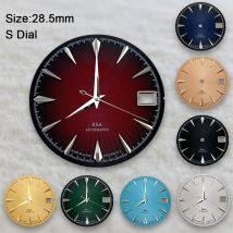 New 28.5mm S Logo Cocktail Dial Suitable For NH35 Japan Movement Vertical Stripe Dial Watch Modification Accessories