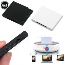 Schwarz & Weiß V5.1 A2DP Musikempfänger-Adapter, geeignet für iPhone 30-poliger Dock-Dockingstation-Lautsprecher mit 1 LED