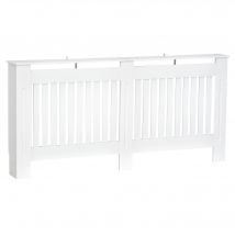 HOMCOM Cubre Radiadores de MDF para Salón Dormitorio 172x19x81 cm Blanco