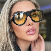 Mode Übergroßen Hip Hop Sonnenbrille Männer Frauen Shades Marke Designer Gläser Trend Männlich Punk Brillen Weibliche UV400