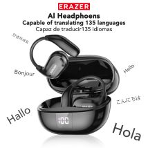 ERAZER XT66PRO Auricolari Bluetooth Cuffie ASMR APP fai da te Traduttore AI Auricolari Cuffie wireless 13 ore di visualizzazione a lunga durata