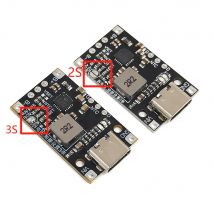 2S 3S Typ-C USB BMS 15W 8,4V 12,6V 1,5A Lithium-Batterie-Lade-Boost-Modul mit symmetrischer Unterstützung Schnellladung mit Anzeige