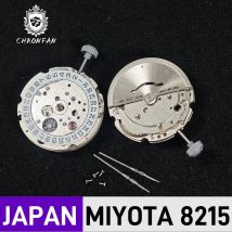 Originale Miyota 8215 Movimento automatico dell'orologio Accessori da uomo Movimento meccanico Parti di ricambio Impostazione della data 21 gioielli