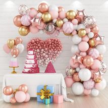 Rosa Roségold Ballon Girlande Bogen Kit Mädchen 1. Geburtstag Sweet 16 Party Dekoration Kinder Hochzeit Babyparty Geburtstag Ballon