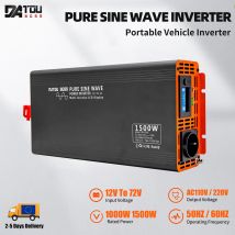 Inversor de onda sinusoidal pura serie DATOUBOSS PSW 4000W DC 12V ~ 60V a AC 220V inversor de corriente potencia continua 2000W inversor Solar