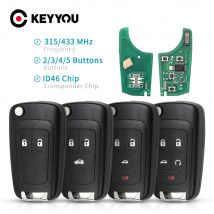 KEYYOU 2/3/4/5 pulsanti chiave a distanza per auto fai da te per OPEL/VAUXHALL Astra J Corsa E