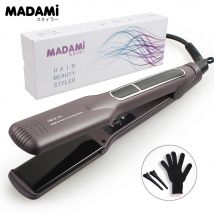 Koreanische Haarglätter Keratin Behandlung Schwimm Breite Platte Keramik Flache Eisen Dual Spannung Haar Curling Eisen Salon Styler
