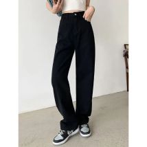 Damen-Denim-Jeans, 2025, Herbst und Winter, neue modische Hose mit hoher Taille und weitem Bein, vielseitig, bequem, heißer Verkauf, Baggy-Casual-Jeans