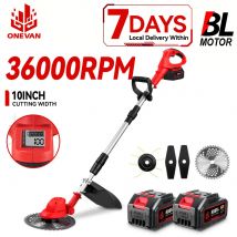 ONEVAN Cordless Brushless Elettrico Tosaerba 10 "Tagliaerba Pieghevole Regolabile Taglierina Da Giardino Strumento Per Makita Batteria Spille