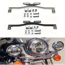 Staffa per fari moto Barra di montaggio per faretto a LED Guida Nebbia che passa indicatori di direzione Morsetto per supporto luce per Dyna Super Glide
