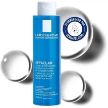 La Roche-Posay Effaclar Loción Astringente Micro-Exfoliante 200ml – Reduce Poros, Controla Brillos y Previene Obstrucciones, Ideal para Piel Mixta, Grasa y con Tendencia Acneica