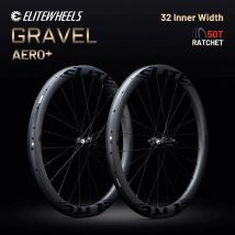 ELITEWHEELS GRAVEL AERO + 700C juego de ruedas de carbono ala 20 radios sistema de trinquete 50T freno de disco ruedas de ciclocross bloqueo central