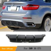 Kohle faser Auto Hecks toß stange Diffusor Lippen spoiler für BMW X6 E71 35i Geländewagen 2013-2017 Racing Heck diffusor Schürze Schutz frp