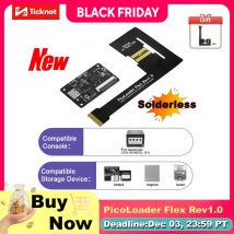 PicoLoader bez lutowania dla GameCube, open source, oparty na RP2040, dla konsoli NGC DOL-001/DOL-101, obsługa oprogramowania homebrew.