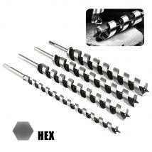 1PC wiertło rolkowe do obróbki drewna 230mm 300mm długi sześciokątny uchwyt smażone ciasto kręte gwintownik do drewna zamek do drzwi drewnianych narzędzie do rozwiercania