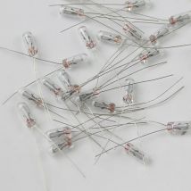 50szt 5mm 4mm 3mm Przezroczysta mini żarówka 12V z pszenicy i ryżu Przełącznik Żarówki Żarówki Wskaźnik Żarówka Wolfram Akcesoria do lamp