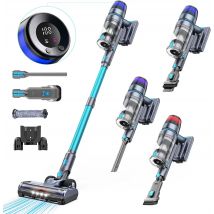 Homore 600W/56KPA Potente aspirapolvere senza fili con schermo a colori LED Modalità di aspirazione automatica Funzione autoportante