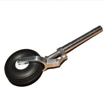 RC Airplane Part Height 150-240mm D4 D5 Strengthened Damping Kneeling Landing Gear with 70mm Wheel for 5-10kg Aircraft EDF Plane