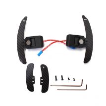 SK CUSTOM For BMW F30 F32 F12 F01 F20 F22 Magnetic Shift Paddle Trim Carbon Fiber Car Steering Wheel Paddle Shifters Extension