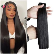 100 % vietnamesische knochengerade Super Double Drown Raw Human Hair Bundles Virgin Unvercessed Original Thick Ends Haarverlängerungen